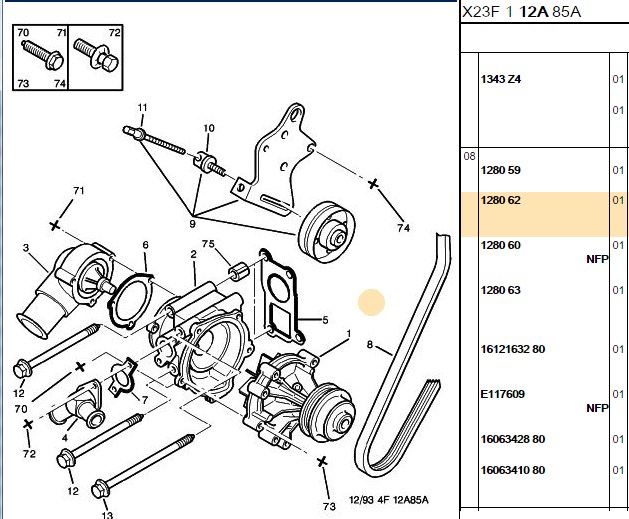 ALTERNATÖR KAYIŞI (MQP) 3PK866 1280.62
