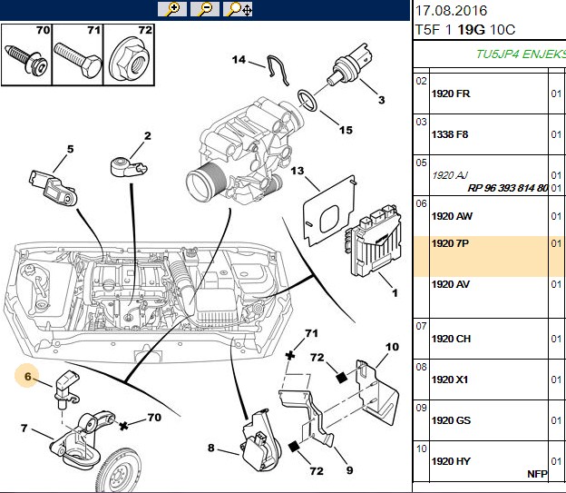 FACET Volant Sensörü (Peugeot P307, Partner 1.6 Benzinli)
