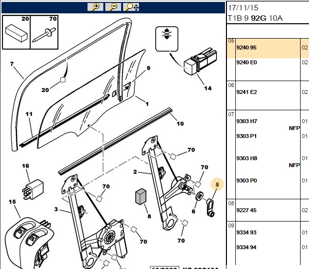 Cam Kaldırma Kolu P206 2 LİK