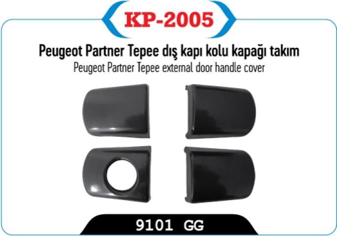 Dış Kapı Kolu Kapağı Takım (Peugeot Partner Tepee)
