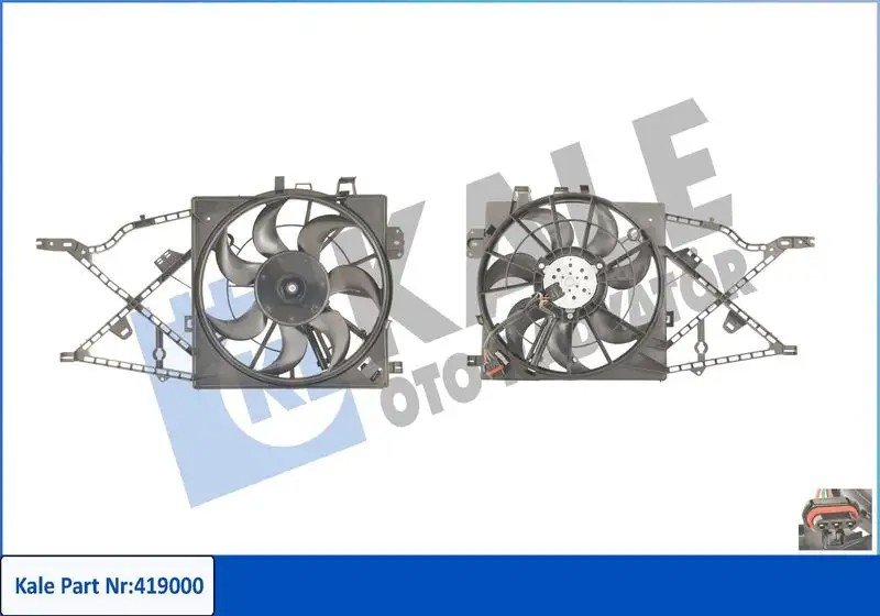 KALE Opel Vectra B 1.6/2.0 Fan Motoru 390 mm 240/160 W