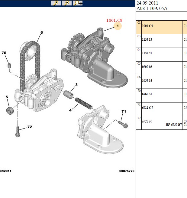 PIERBURG Yağ Pompası (P106, P206, P306, P307, Partner, Berlingo, C2, C3, C4, Saxo)