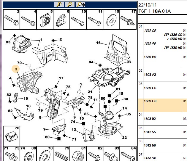 BİTAPART Hidrolik Sağ Üst Motor Takozu Citroen C4 1.4 & Peugeot 307 1.4