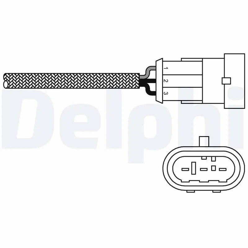 DELPHI Renault Scenic ve Clio 1.6 Oksijen Sensörü Isıtılmış 257 mm