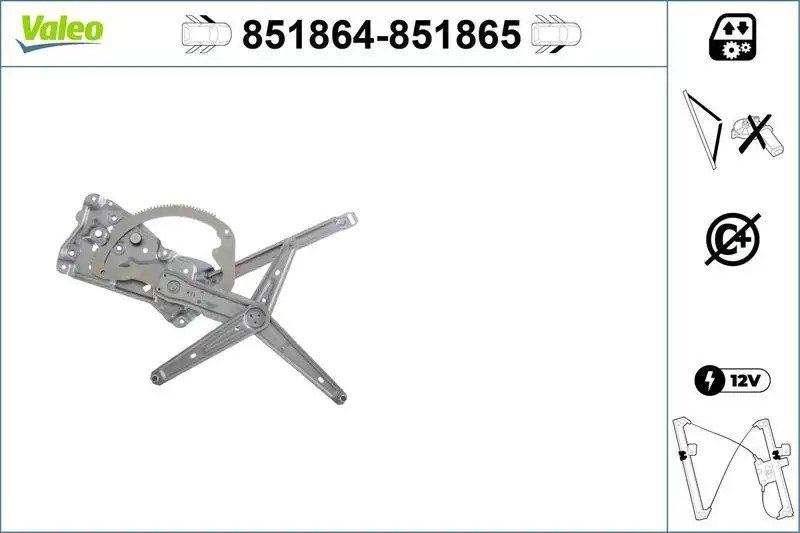VALEO Bmw 316i E36, 318i E36, 320i E36 Sol Ön Cam Mekanizması