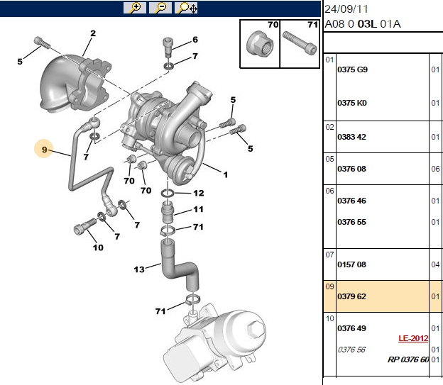 YTT Turbo Yağlama Borusu (Ford Fiesta, Fusion, C2, C3, P206, P307, Bippers, 1.4 TDCI)