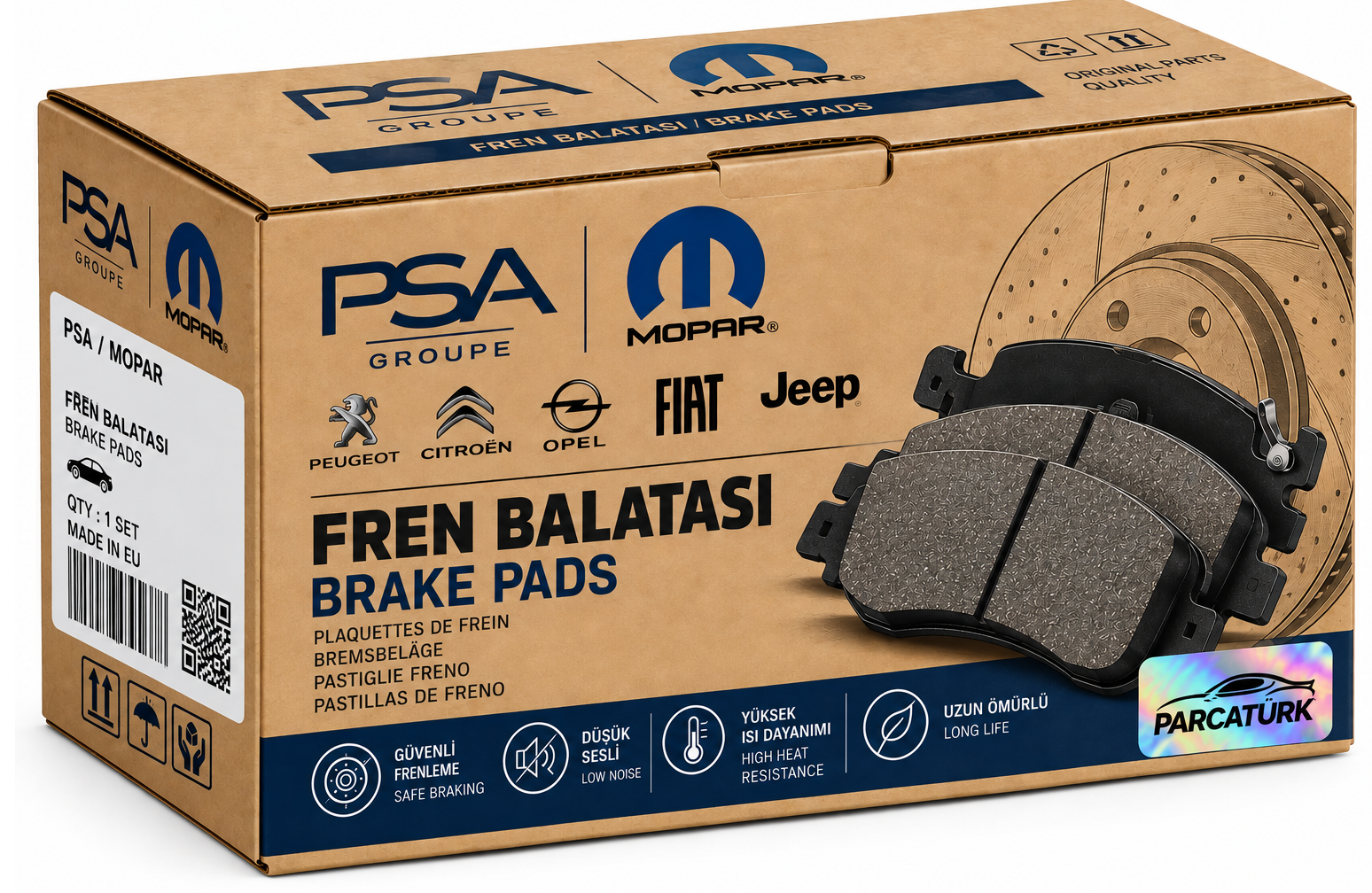 PSA Fren Balatası Arka Peugeot 3008 24-25