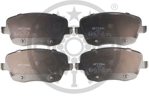 Optimal Ön Fren Balatası 131 mm (Seat Cordoba, Fabia, Polo)