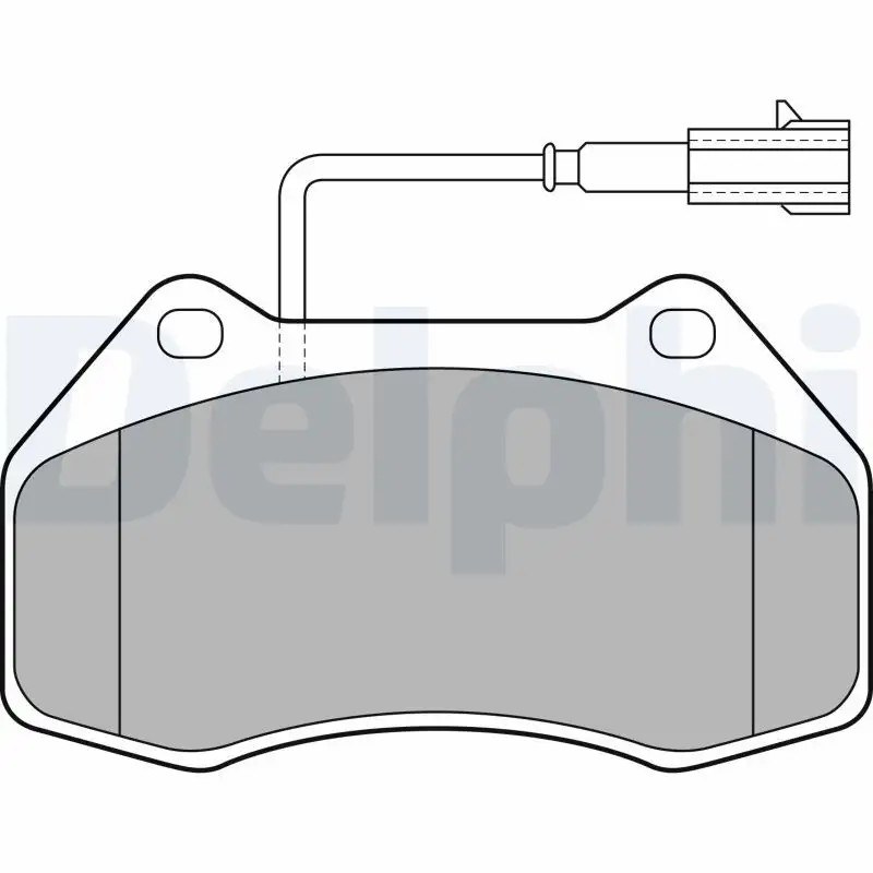 DELPHI Alfa Romeo Mito 1.4 Ön Fren Balatası 124,9 mm
