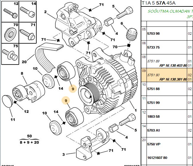 Avare Bilya (206 DV4, Klimasız, Partner, Berlingo DV6)