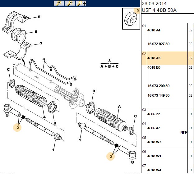 Direksiyon Rot Mili Boxer 1-2, Jumper 1-2, Ducato 1-2 (1998-2006)