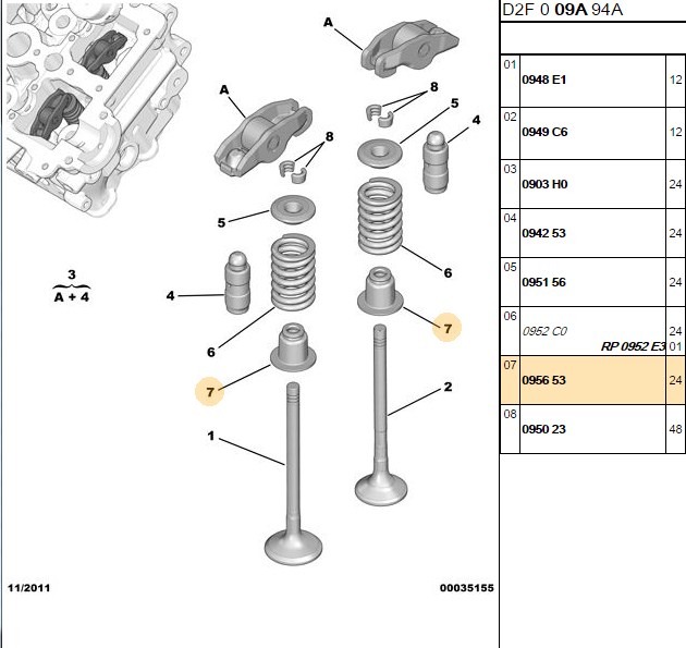 Subap Lastiği (Peugeot 407, 607, Citroën C5, C6 2.7-3.0 HDI)