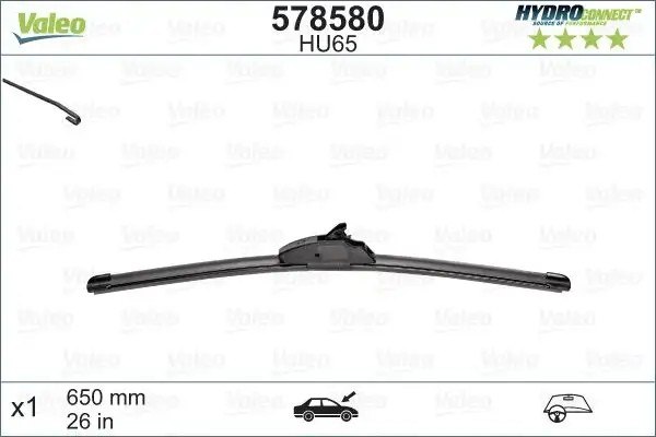 VALEO Hyundai Tucson 1.6 Tgdi, Honda Civic 1.6 Süpürgesi 650 mm