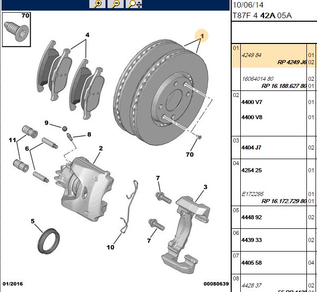 ON FREN DISK HAVALI PARTNER-C3-C4-C5-P207-P307-P308