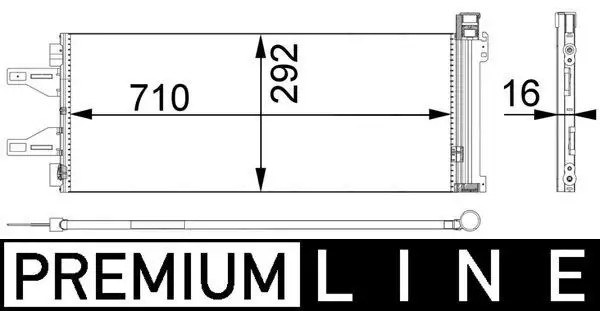 MAHLE Klima Radyatörü 109x925 mm (AC368000P)