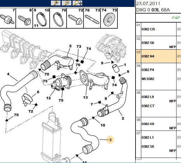 Turbo Intercooler Hortumu (P406 20 HDI)