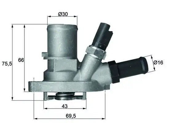 MAHLE Fiat Panda 1.2 ve 500 1.2 88 °C Termostat