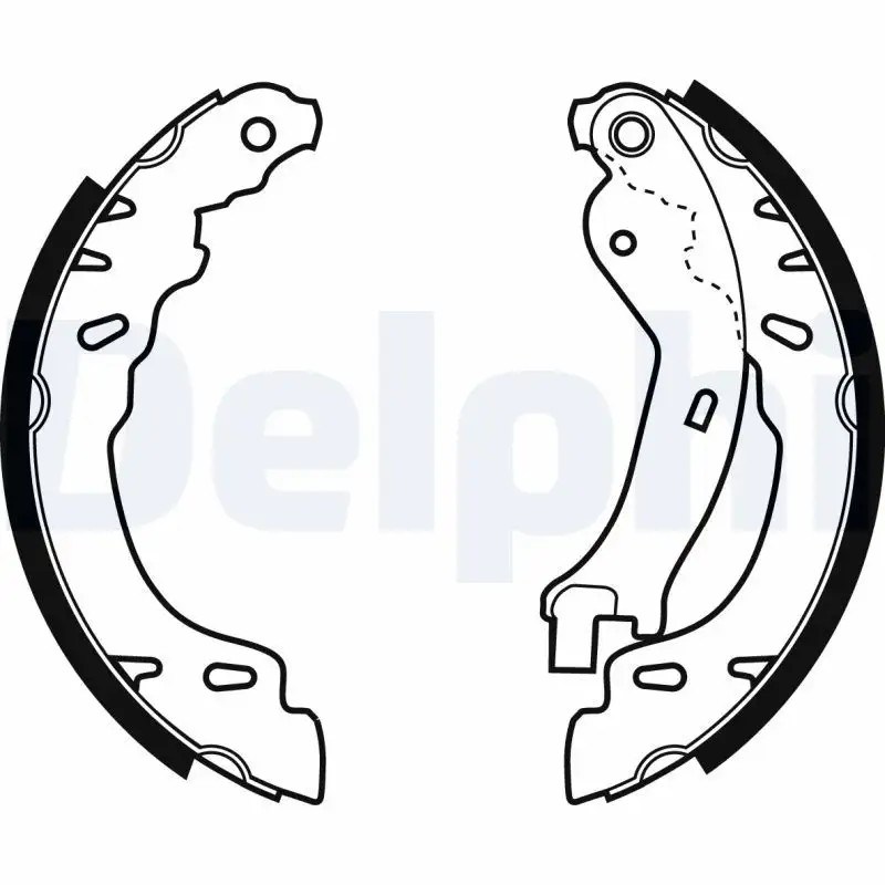 DELPHI Fiat Panda 1.2 ve 500 1.3 MultiJet Arka Fren Balatası 180x32 mm