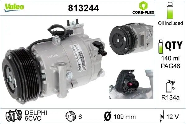 VALEO Opel Astra J 1.3/1.6, Meriva B 1.3 Cdti Klima Kompresörü