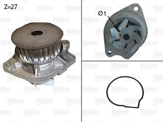 VALEO Volkswagen Polo, Skoda Roomster ve Seat Ibiza 1.4 Su Pompası