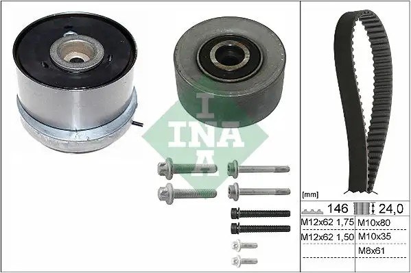 INA Opel Astra H/J ve Vectra C 1.6 Triger Seti 146 Diş 24 mm