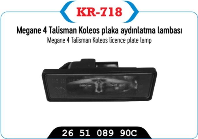 Plaka Lambası (Renault Megane 4, Talisman, Kaleos)