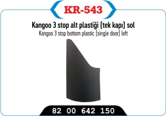 Stop Alt Plastiği Tek Kapı Sol (Renault Kangoo III)