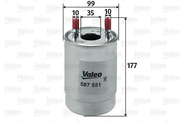VALEO Renault Scenic, Latitude, Fluence, Megane, Laguna 1.5/2.0 dCi Mazot Filtresi Boru Filtresi 177 mm