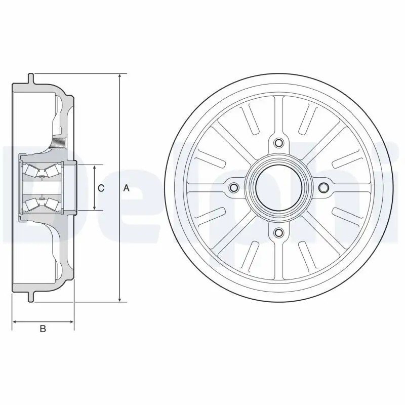 DELPHI Citroen C3 1.4 Hdi ve Peugeot 207 1.4 Arka Fren Kampanası 247 mm