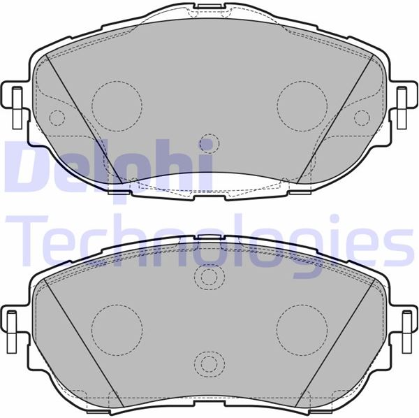 Delphi Fren Balatası Ön (134 mm) (Toyota Corolla NZE16 Auris E18)