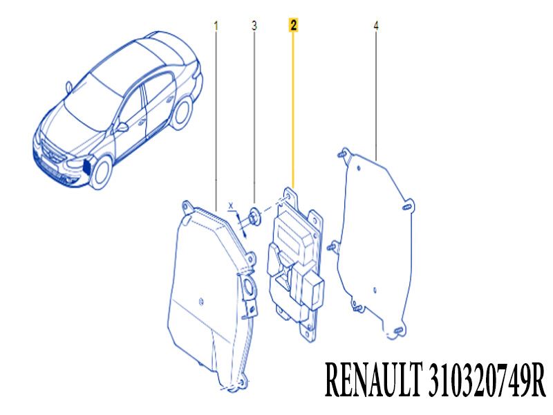 Renault Clio IV 13> Captur I 13> 1.2 TCE 1.3 TCE 1.5 dCi Megane III Fluence Otomatik Şanzıman Beyni EDC (DC4 6DCT250)