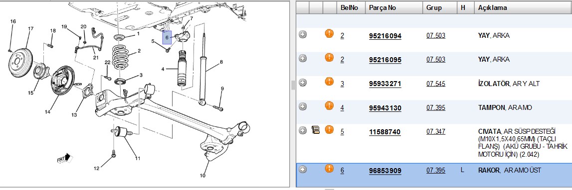 YTT Amortisör Takozu AVEO Sol 1,2-1,6 L
