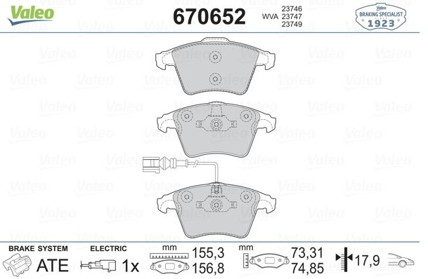 Fren Balatası Ön (156mm) T5 03=> (16 inc)