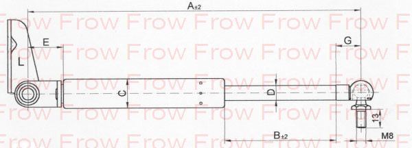 Frow Bagaj Amortisörü Mazda 323 IV Sol