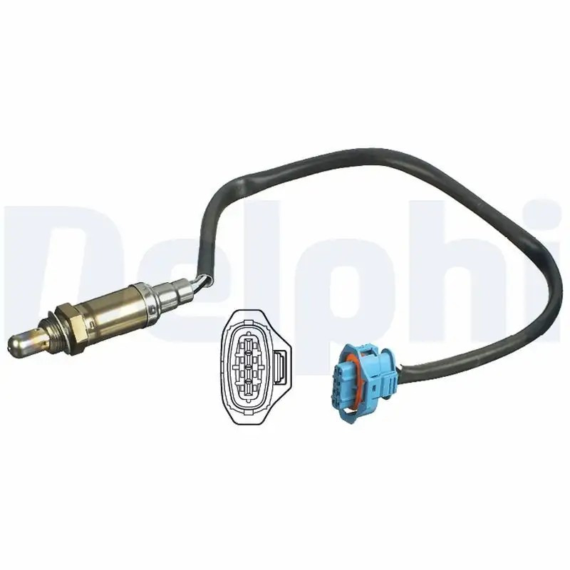 DELPHI Chevrolet Cruze 1.6 için Isıtılmış Lambda Sensörü 525 mm Kablo