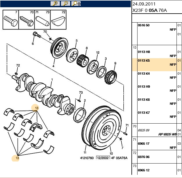 Ana Yatak (0.20) DJ5 (2.5 12V Turbosuz) Boxer-EM JUM
