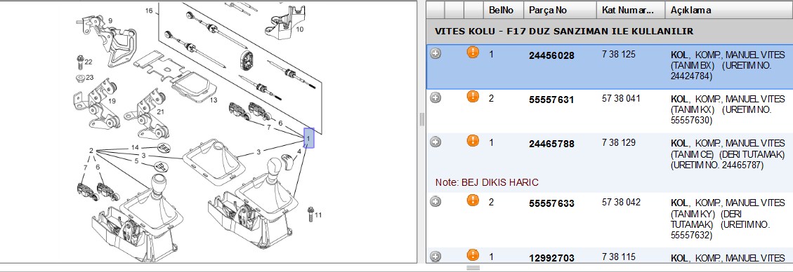 AKD Vites Topuzu Opel Vectra (C 5 İleri)