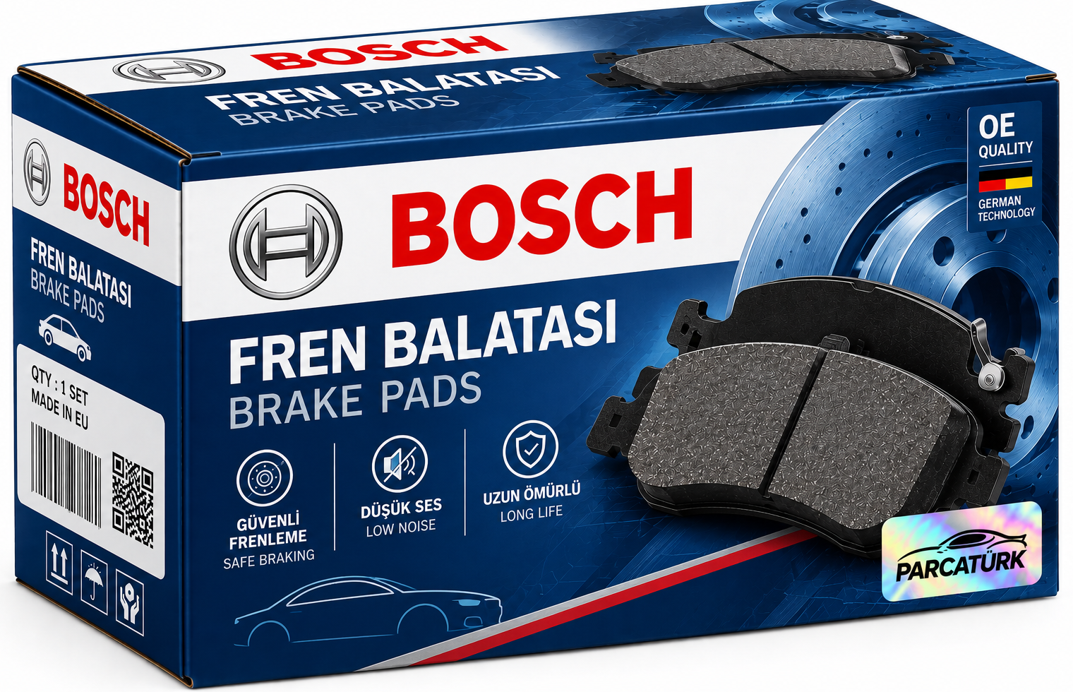 BOSCH Fren Balatası Ön 131 mm Toyota Corolla 1.4 02-