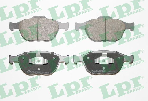 LPR Fren Balatası Ön (122 mm) (Ford Transit V347, Ford Focus 1.8 TDCI)