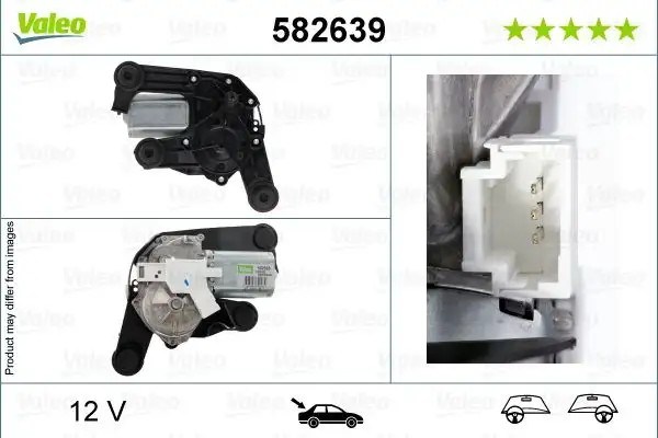 VALEO Citroen C3 1.0 1.2 1.4 1.6 Arka Silecek Motoru 12 V