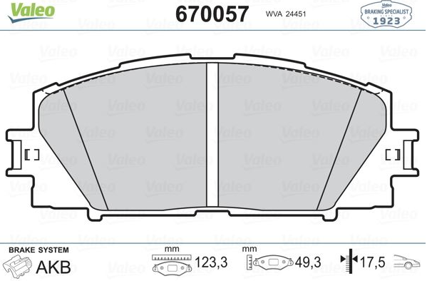 Fren Balatası (1233MM) (OEM:446512640)