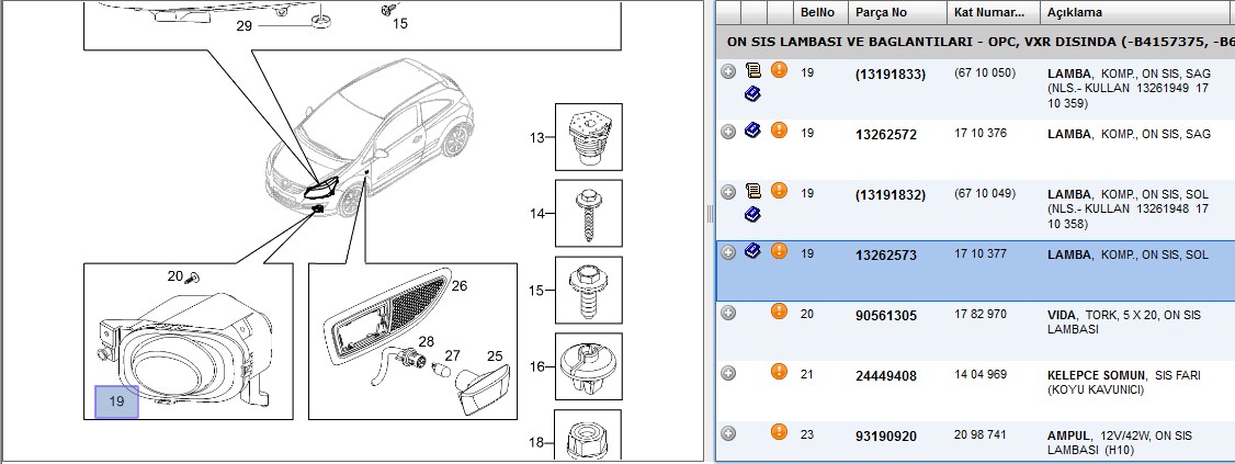 HELLA Sis Fari Sol (OPEL CORSA D 06-14)