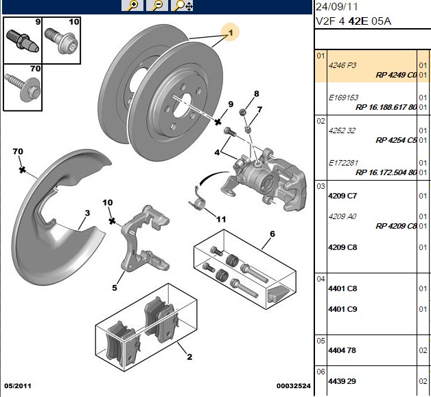 FREN DISKI ARKA 5D 272 mm PEUGEOT P807 CITROEN C8 FIAT ULYSSE 02-