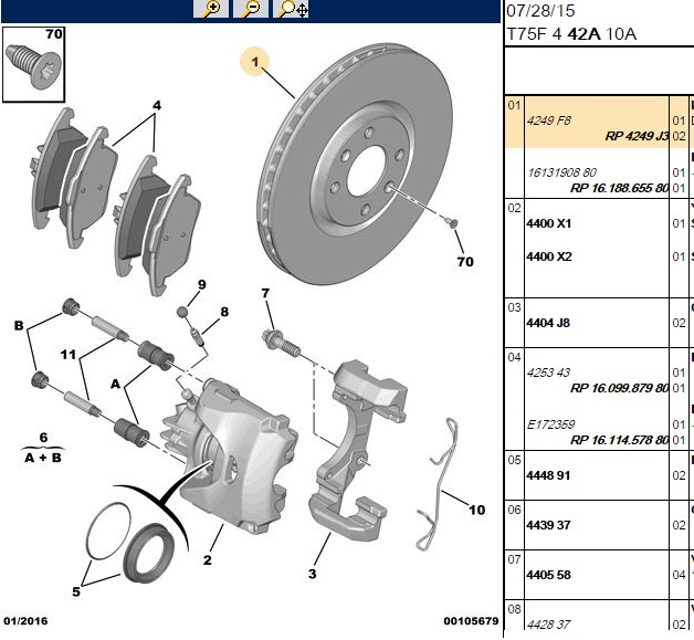 FREN DISKI ON (5D 302mm) RCZ  10-
