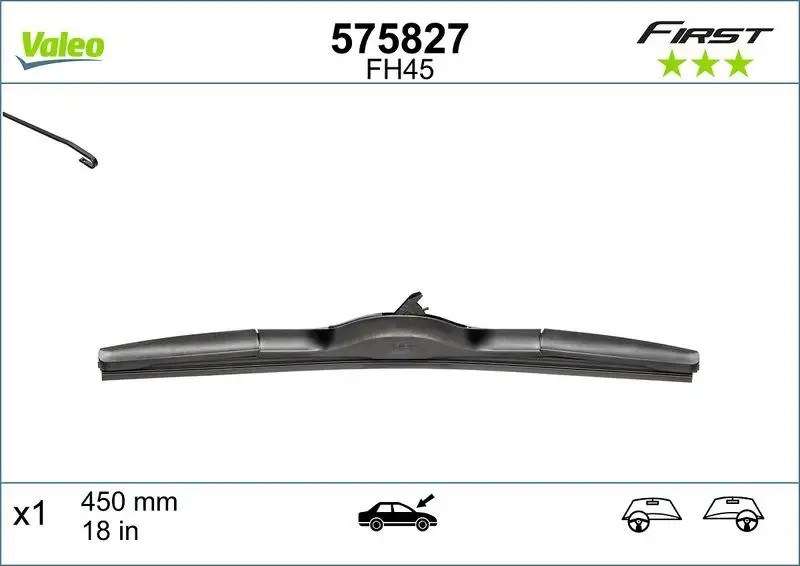 VALEO Honda Civic ve Opel Insignia 1.4/2.0 Ön Silecek Süpürgesi mm