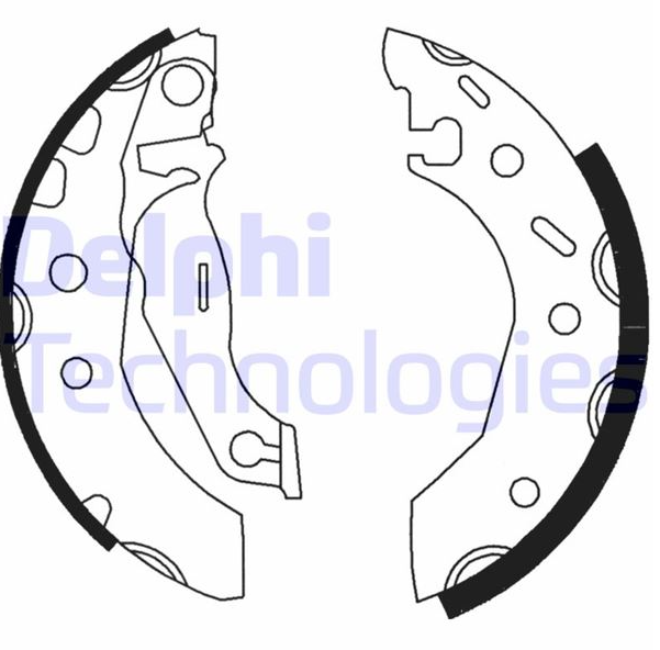 Delphi Arka Pabuç Balata (180x30 mm) (Ford Fiesta IV, Puma)