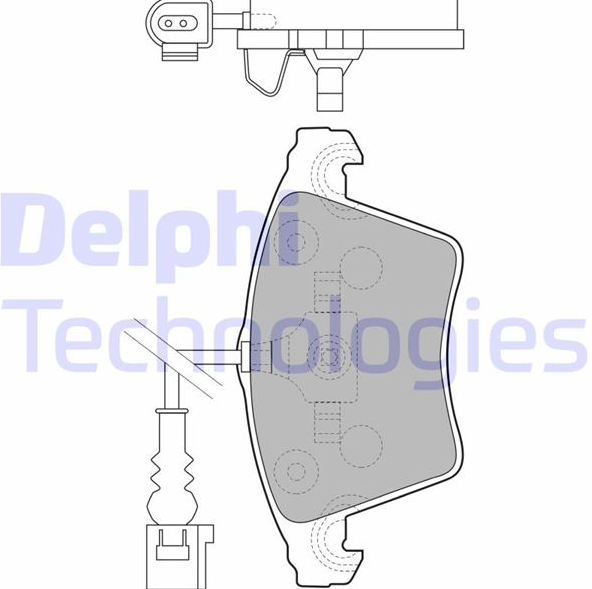 Delphi Fren Balatası Ön (Volkswagen Transporter T5 Multivan)