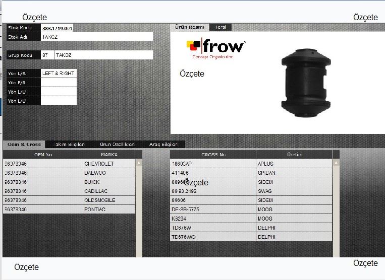 Frow Küçük Salıncağı Burcu (Chevrolet Lacetti)