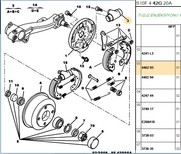 BOSCH Peugeot 106, Citroen Saxo Arka Tekerlek Silindiri Ø 19 MM