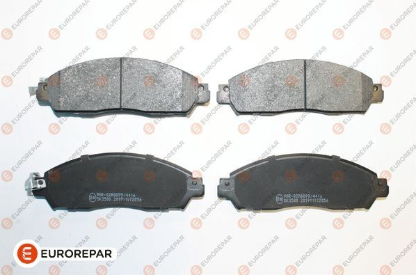 EUROREPAR Fren Balatası Ön (166 MM) Renault Alaskan Nissan NV200 NP300 17-
